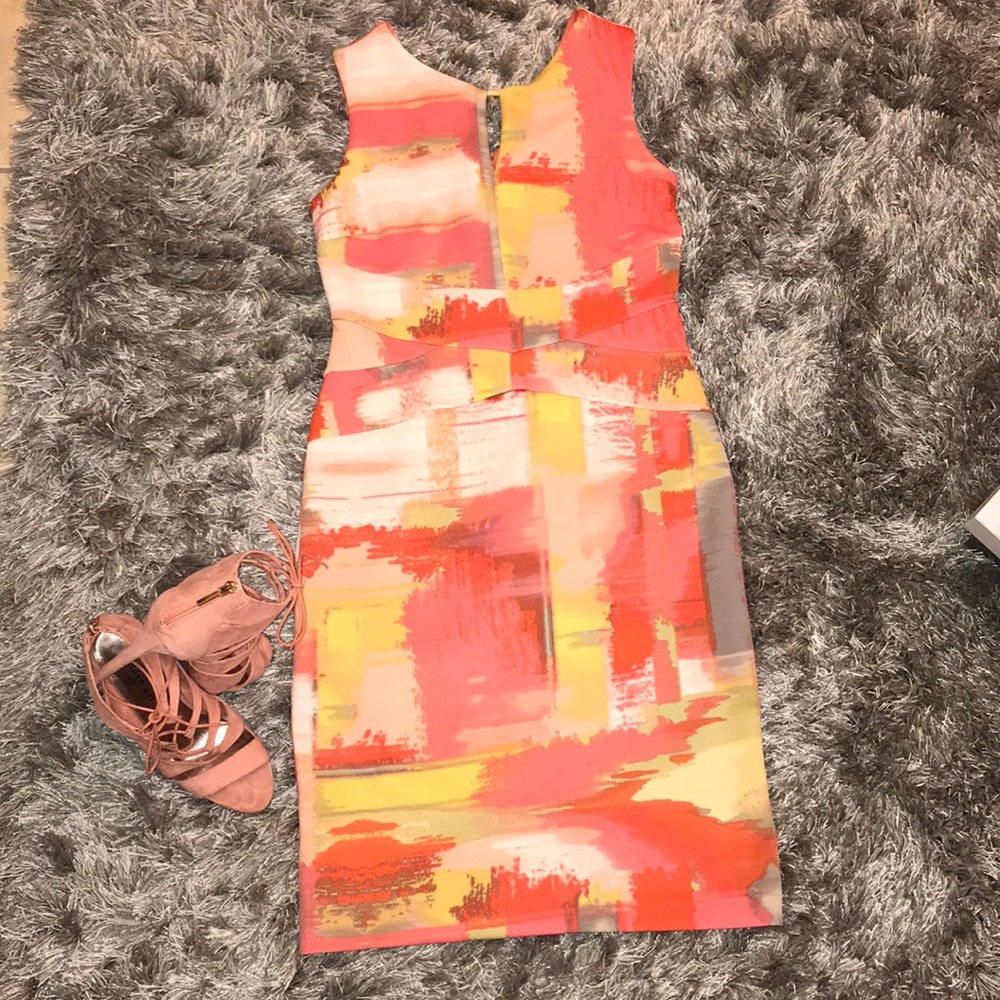 Ellen Tracy multi colored dress